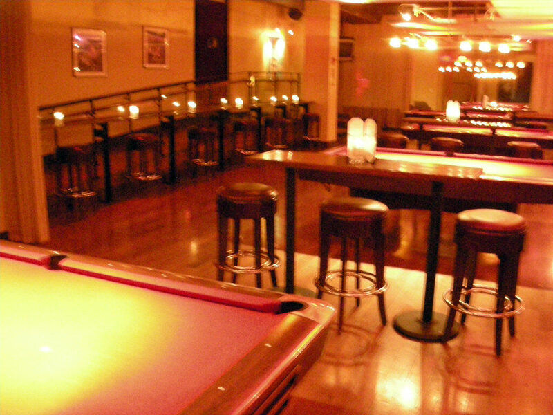 Bar room with warm lighting